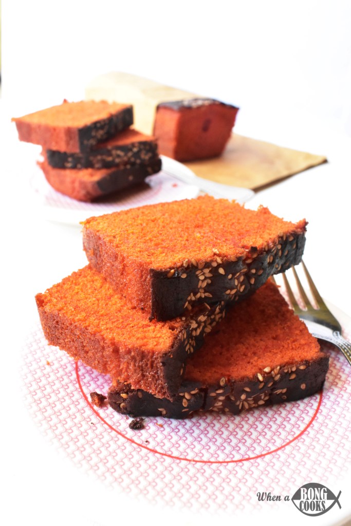 Saffron Jaggery Cake
