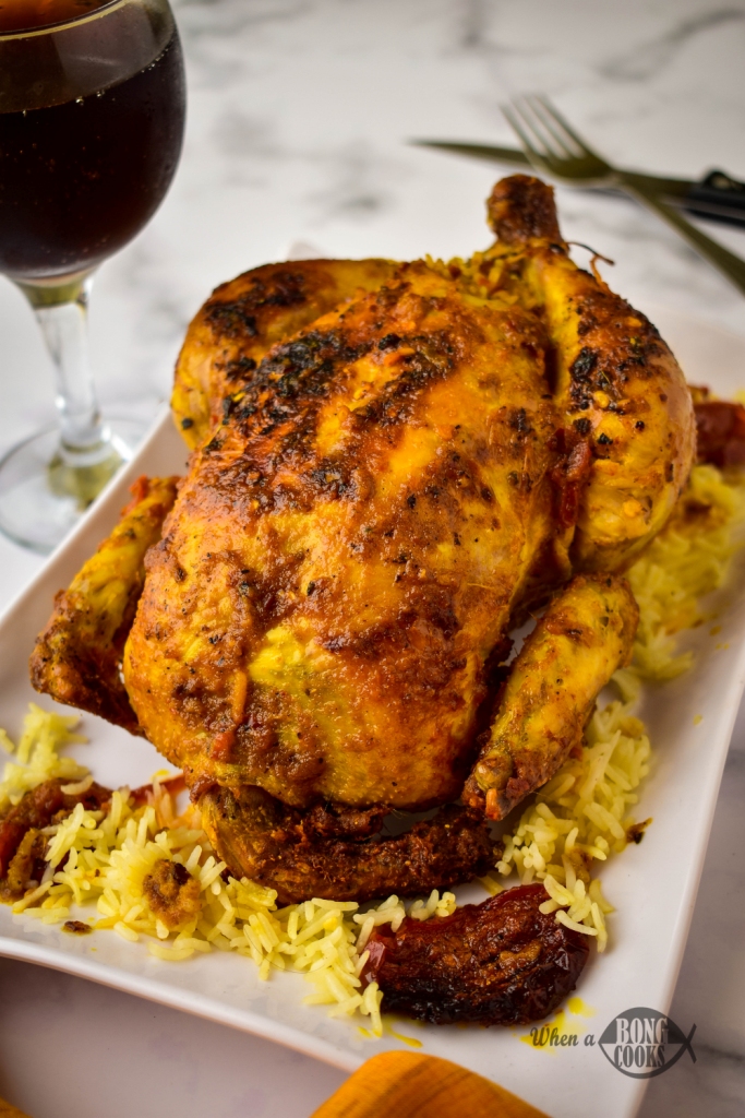 Rice Stuffed Baked Chicken
